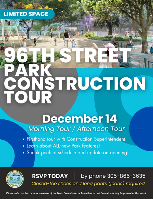 Join us on a tour to visit of our upcoming 96th Street Park.